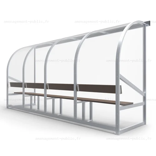 Banc de touche 8 places pour aménagement des stades